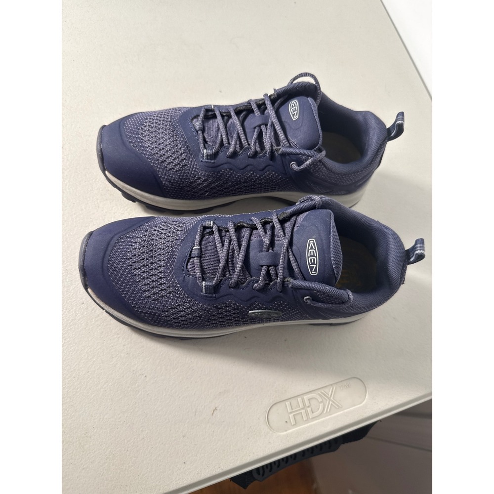 Keen Terradora II Waterproof Hiking Shoes Navy Blue Grey Low Top Womens 7.5